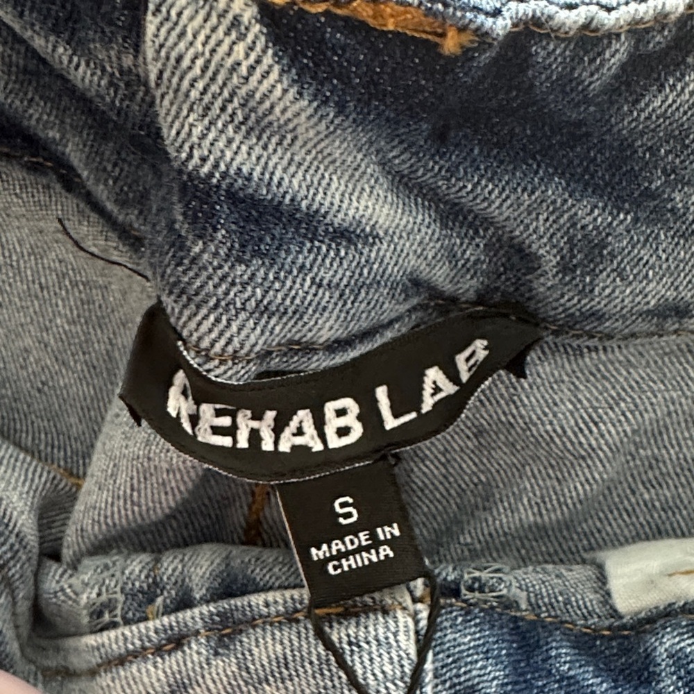 Rehab Lab Light Blue Relaxed Jeans - Picture 3 of 6